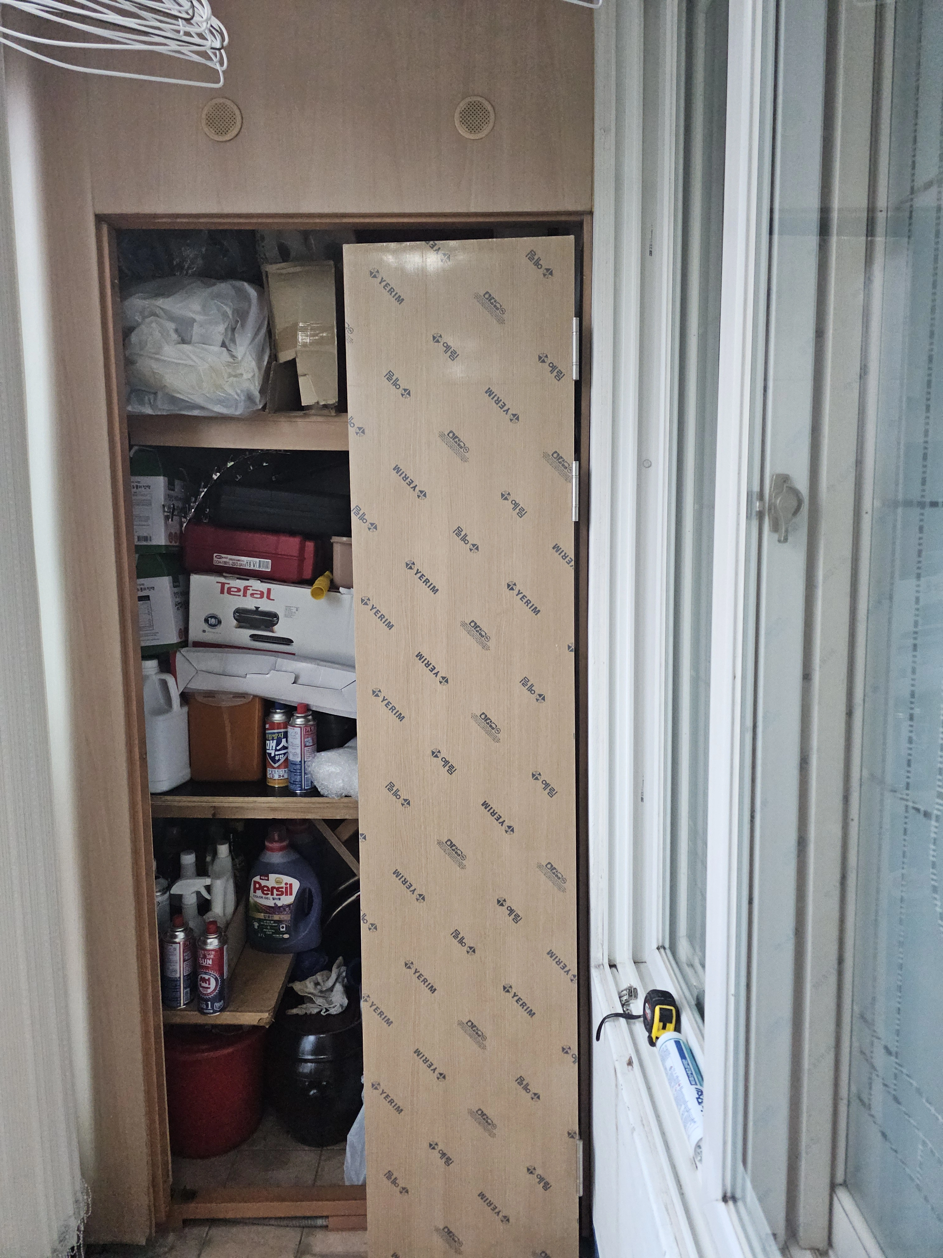베란다 창고문 설치·교체 부속 교체·조정 실제 현장사진