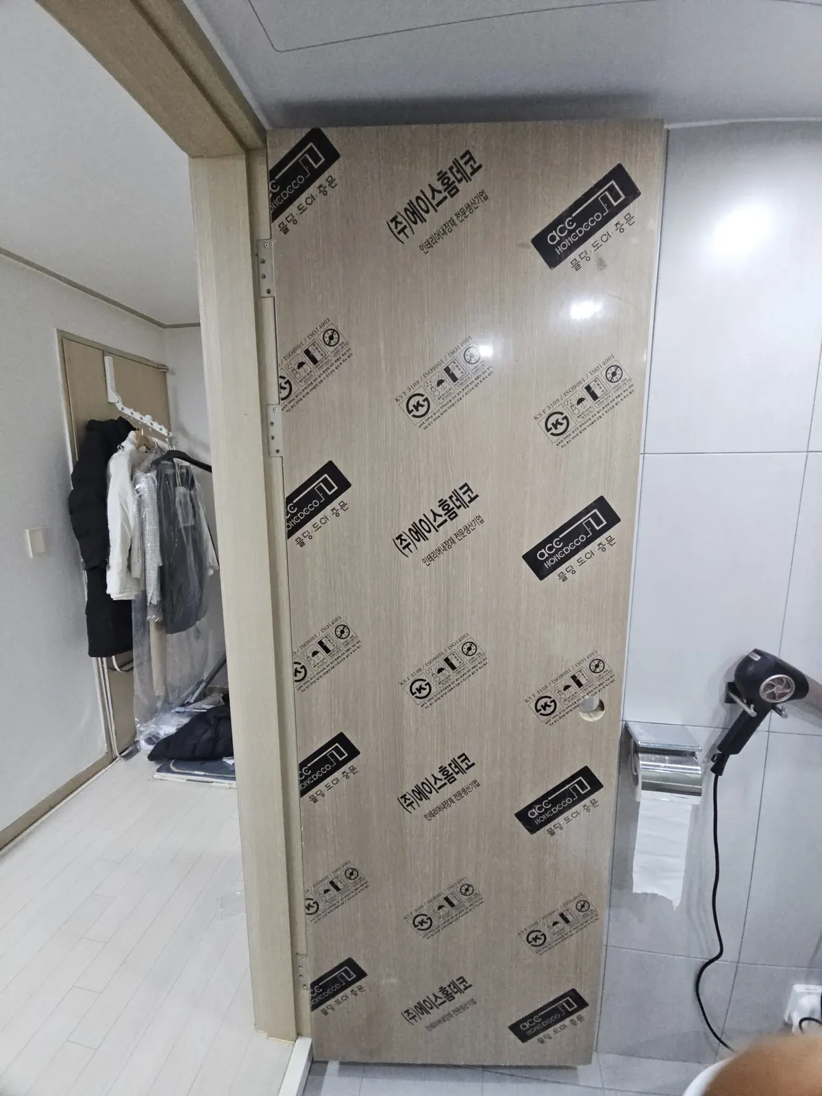 사례 1 시공 후, 문짝 교체 완료